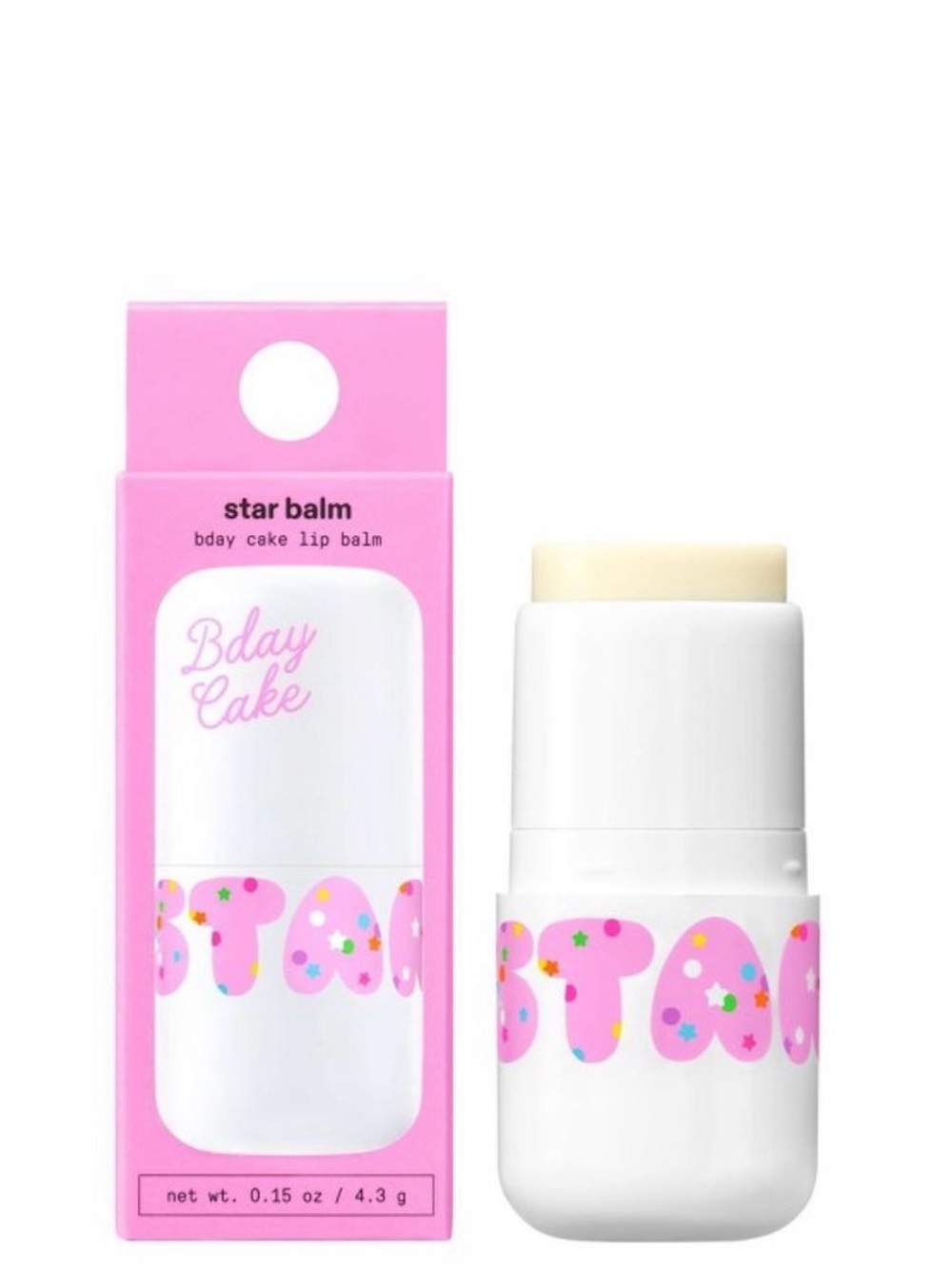 New Starface Birthday Cake Lip Balm